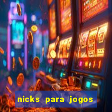 nicks para jogos de tiro